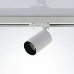 Arcchio Foco de riel Brinja, blanco, Ø 6 cm, trifásico, GU10
