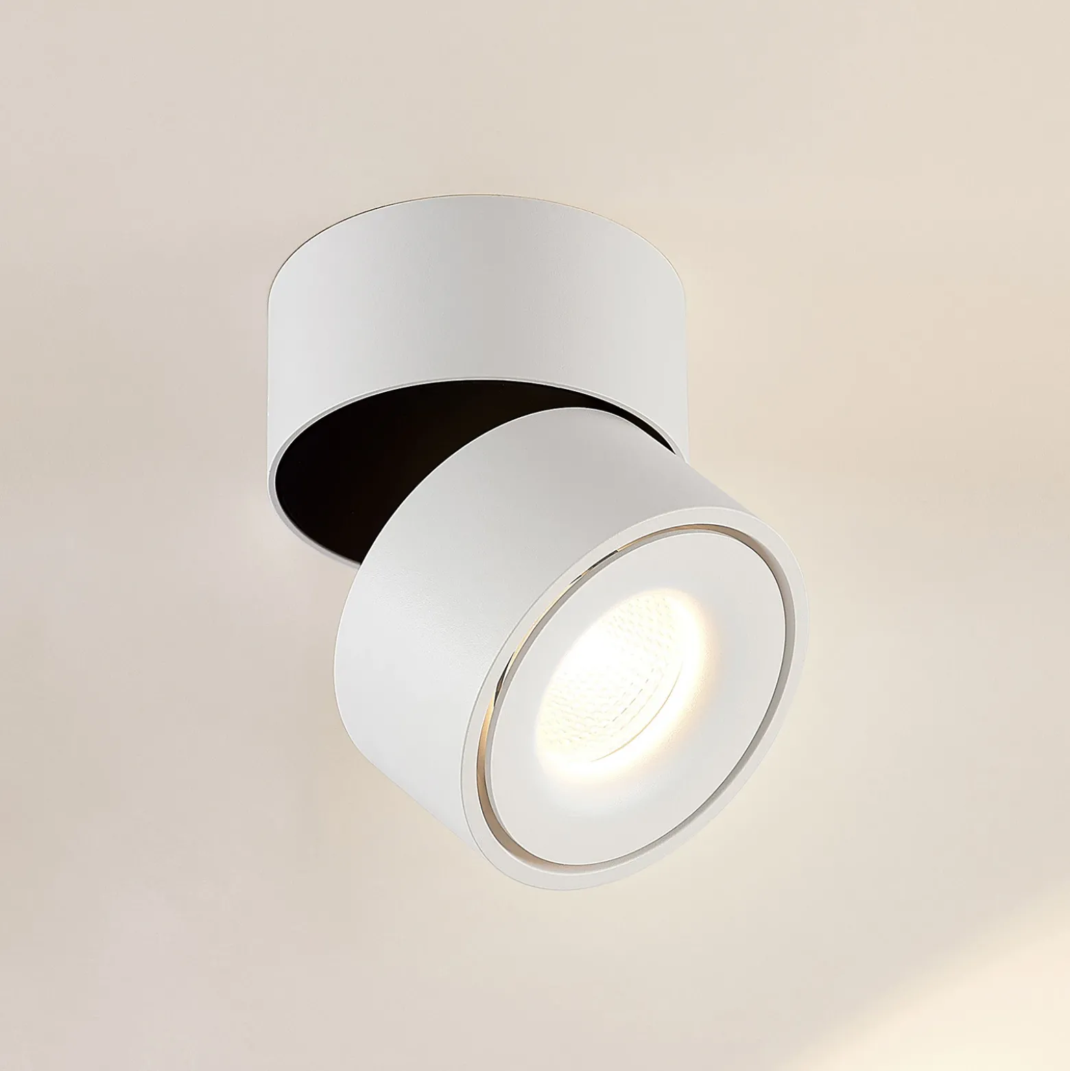 Arcchio Foco downlight LED Rotari, blanco, 1 luz, 1987 lm