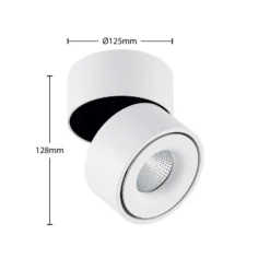 Arcchio Foco downlight LED Rotari, blanco, 1 luz, 1987 lm