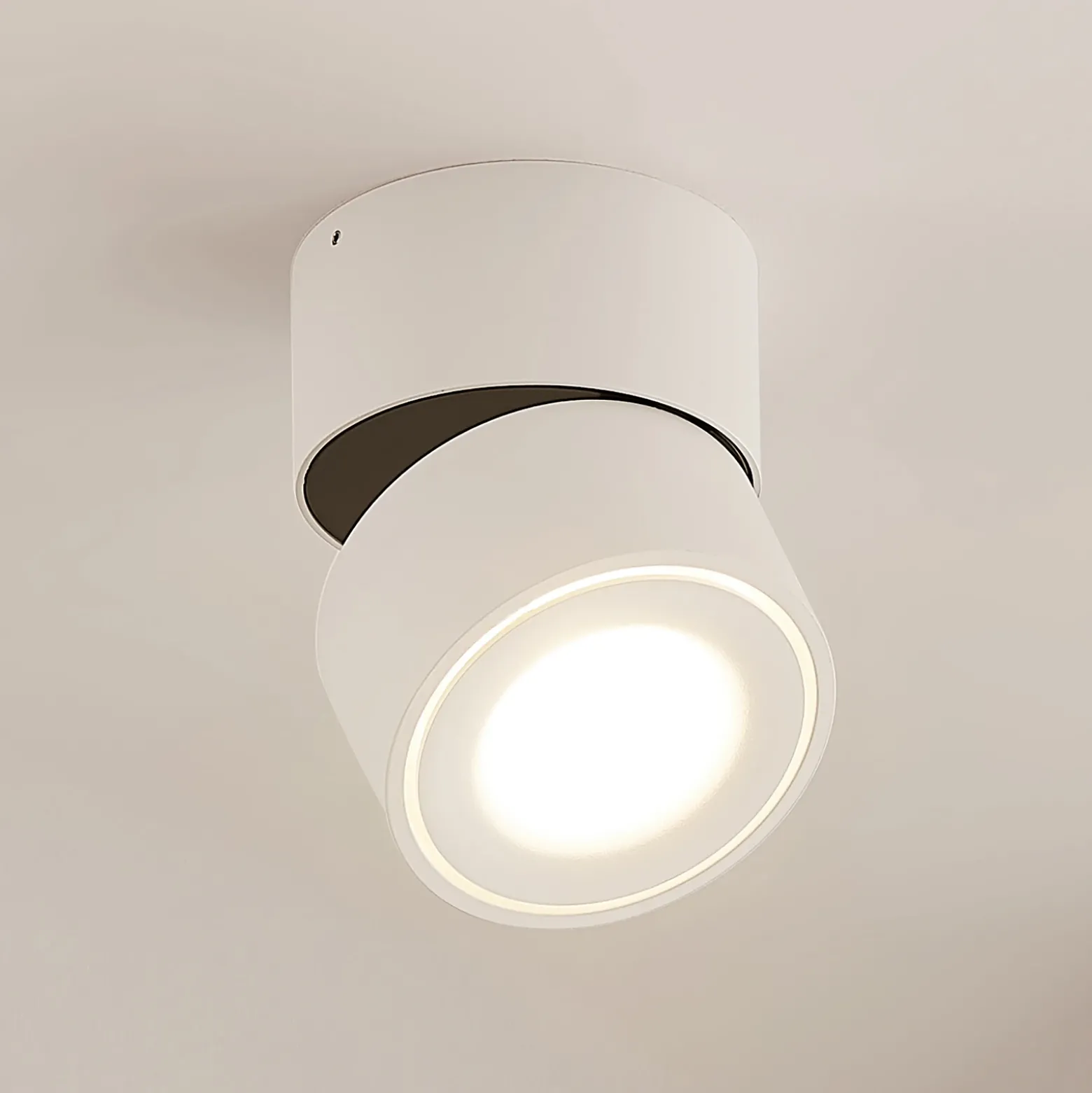 Arcchio Foco downlight LED Rotari, blanco, 1 luz, 1987 lm