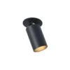 Arcchio foco empotrable Davin, negro, cilindro, lote de 3