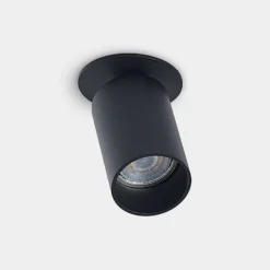 Arcchio foco empotrable Davin, negro, cilindro, lote de 3
