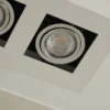 Arcchio foco Vince, 25 cm, 2 luces, blanco/cromo, GU10