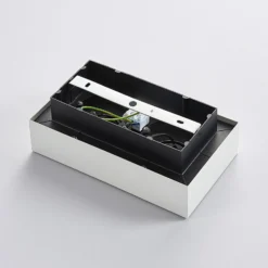 Arcchio foco Vince, 25 cm, 2 luces, blanco/cromo, GU10
