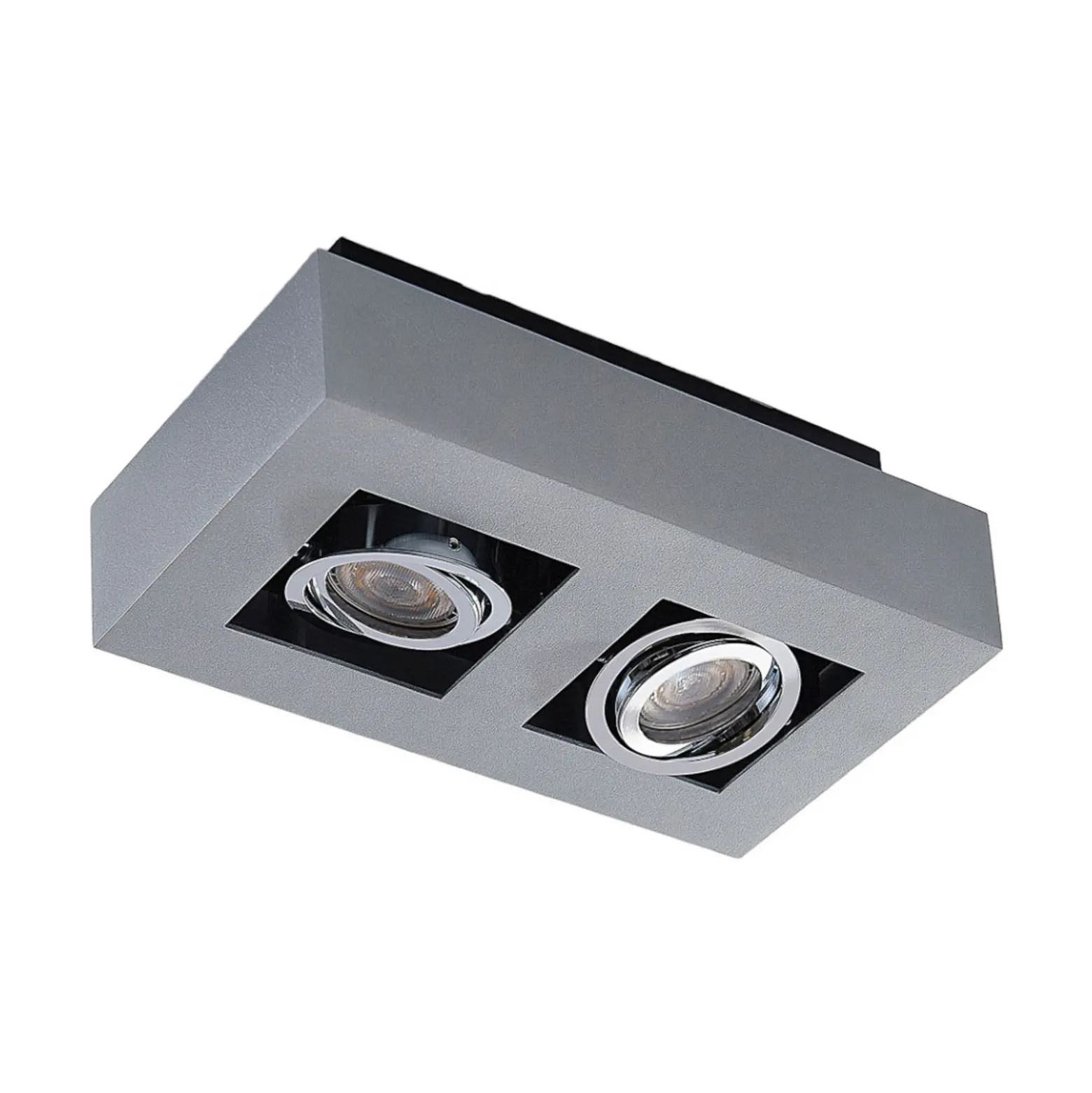 Arcchio foco Vince, 25 cm, 2 luces, plata, GU10