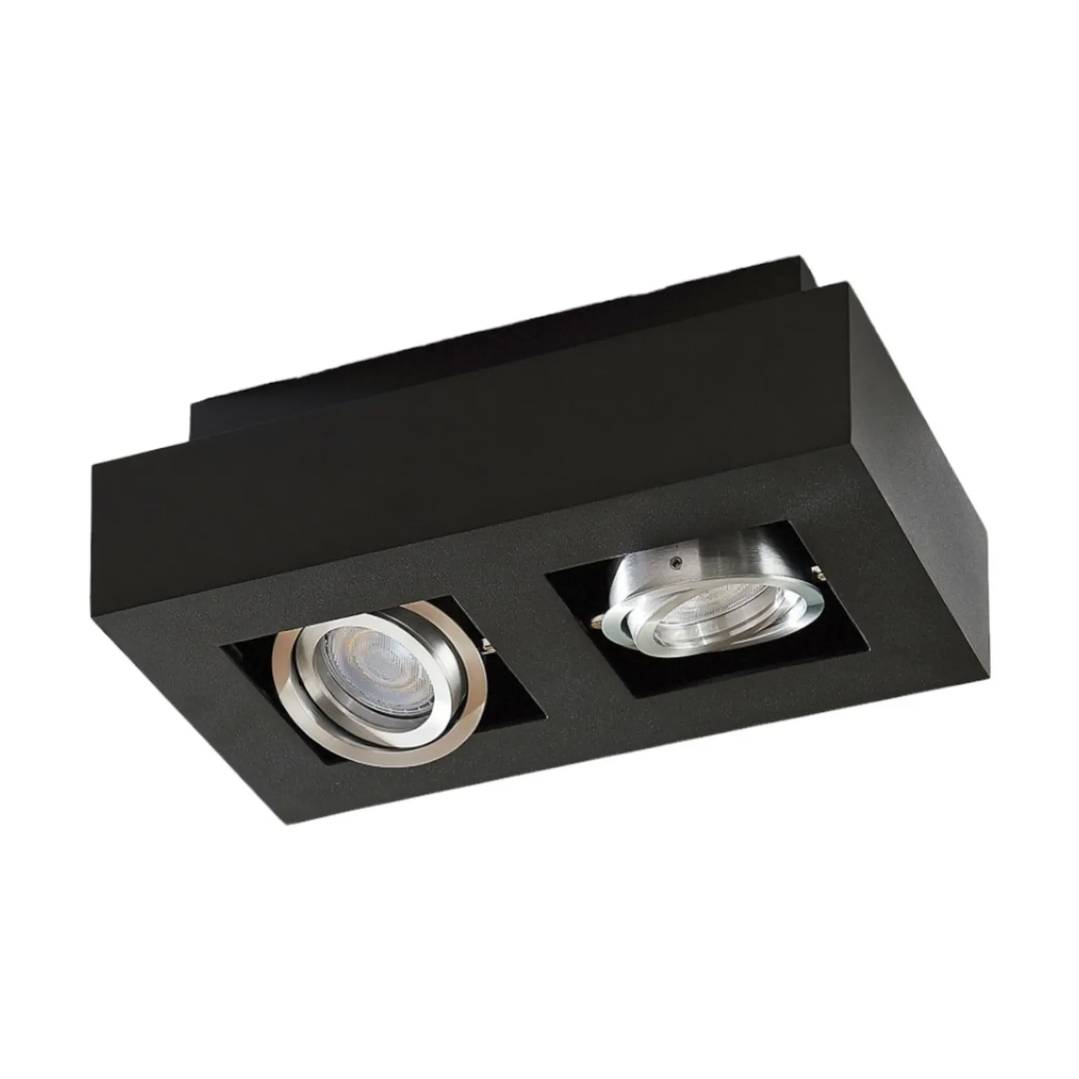 Arcchio foco Vince, 25 cm, negro, metal, GU10