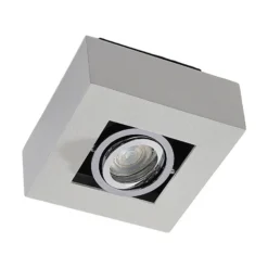 Arcchio foco Vince, 14 x 14 cm, blanco/cromo, metal, GU10