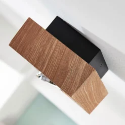 Arcchio foco Vince, 14 x 14 cm, color madera, metal, GU10