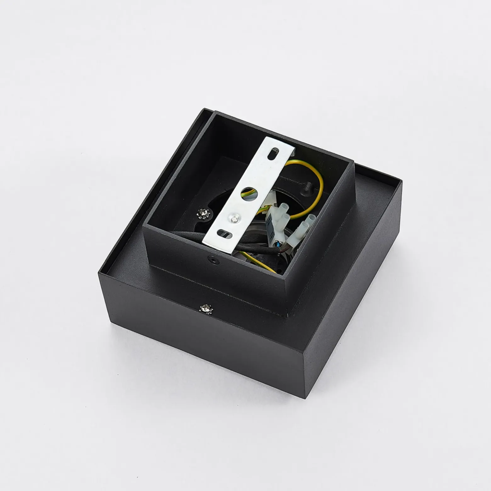 Arcchio foco Vince, 14 x 14 cm, negro, metal, GU10
