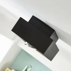 Arcchio foco Vince, 14 x 14 cm, negro, metal, GU10