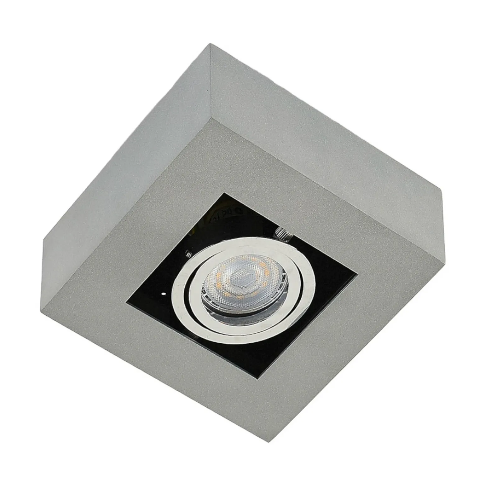 Arcchio foco Vince, 14 x 14 cm, plata, metal, GU10