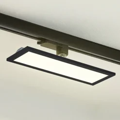 Arcchio Hairis panel LED trifásico, 30 cm, negro, 4000 K