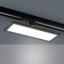 Arcchio Hairis panel LED trifásico, 30 cm, negro, 4000 K
