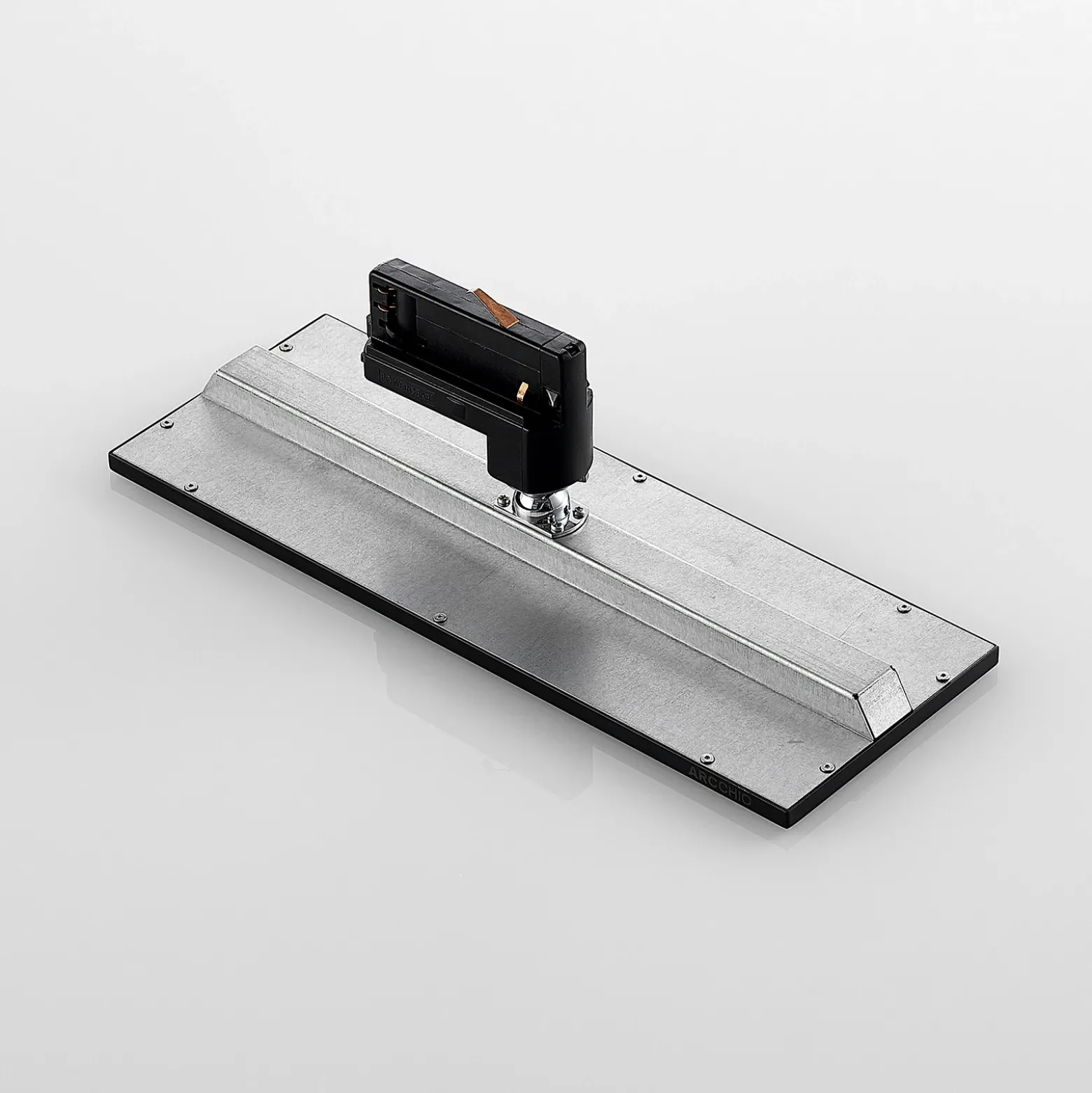 Arcchio Hairis panel LED trifásico, 30 cm, negro, 3000 K