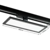 Arcchio Hairis panel LED trifásico, 30 cm, negro, 4000 K