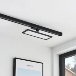Arcchio Hairis panel LED trifásico, 30 cm, negro, 4000 K