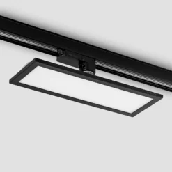 Arcchio Hairis panel LED trifásico, 30 cm, negro, 3000 K