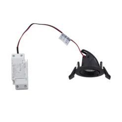 Arcchio Harcos downlight LED, negro, Ø 8 cm, 4.000K