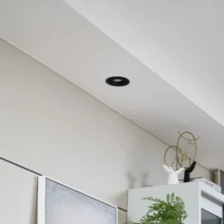 Arcchio Harcos downlight LED, negro, Ø 11 cm, 4.000K