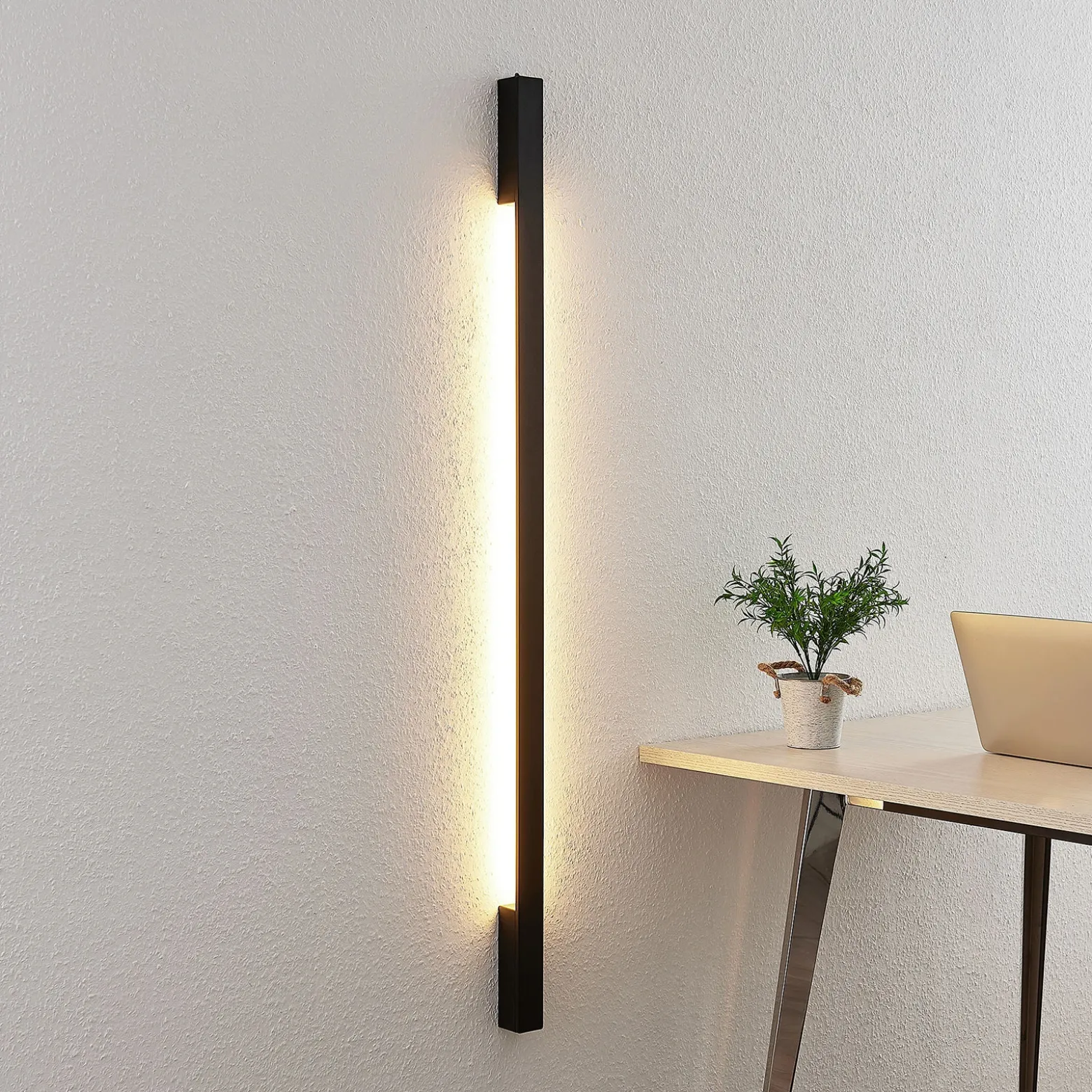Arcchio Ivano LED wall light 130 cm negro