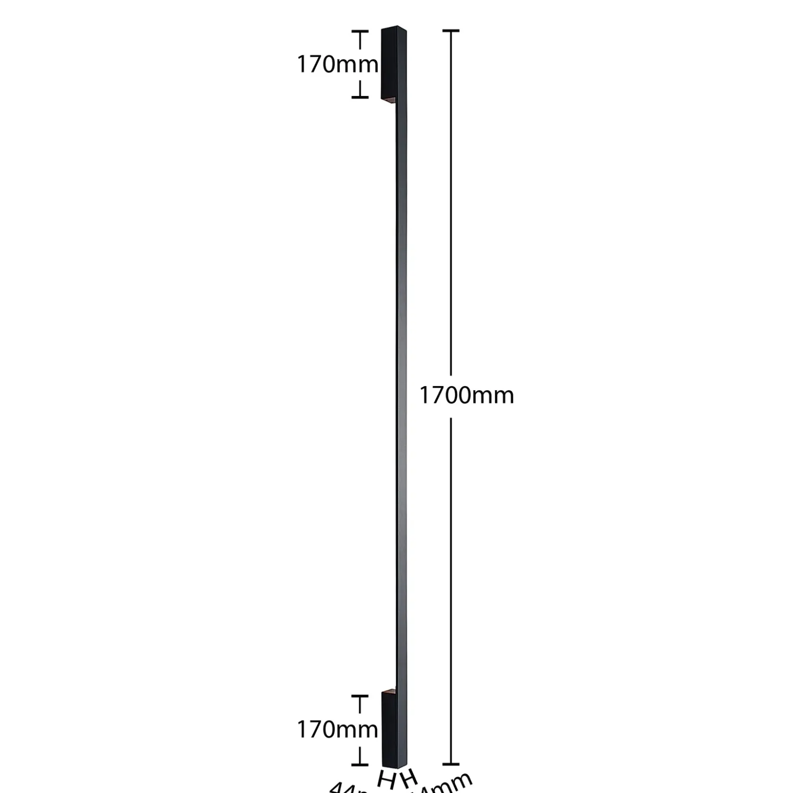 Arcchio Ivano LED wall light 170 cm negro