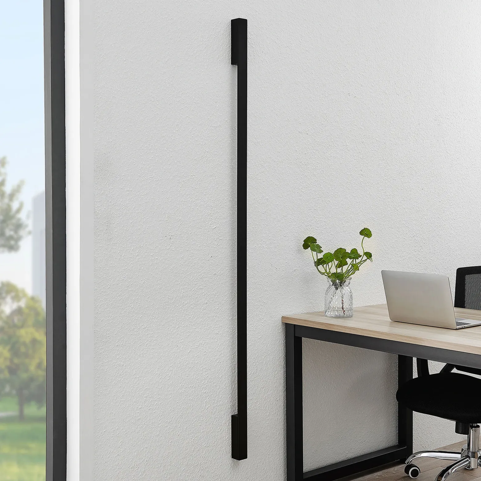 Arcchio Ivano LED wall light 170 cm negro