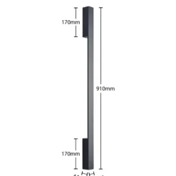Arcchio Ivano LED wall light 91 cm negro