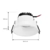 Arcchio LED downlight Niria blanco, 3.000K