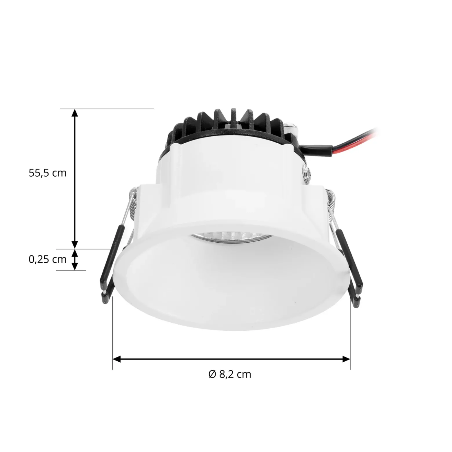 Arcchio LED downlight Niria blanco, 3.000K