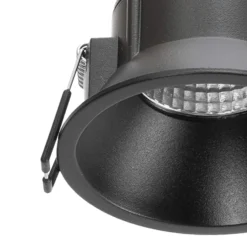 Arcchio LED downlight Niria, negro, 3.000K