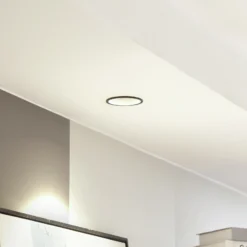 Arcchio LED downlight Niria, negro, 3.000K