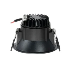 Arcchio LED downlight Niria, negro, 2.700K
