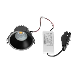 Arcchio LED downlight Niria, negro, 4.000K