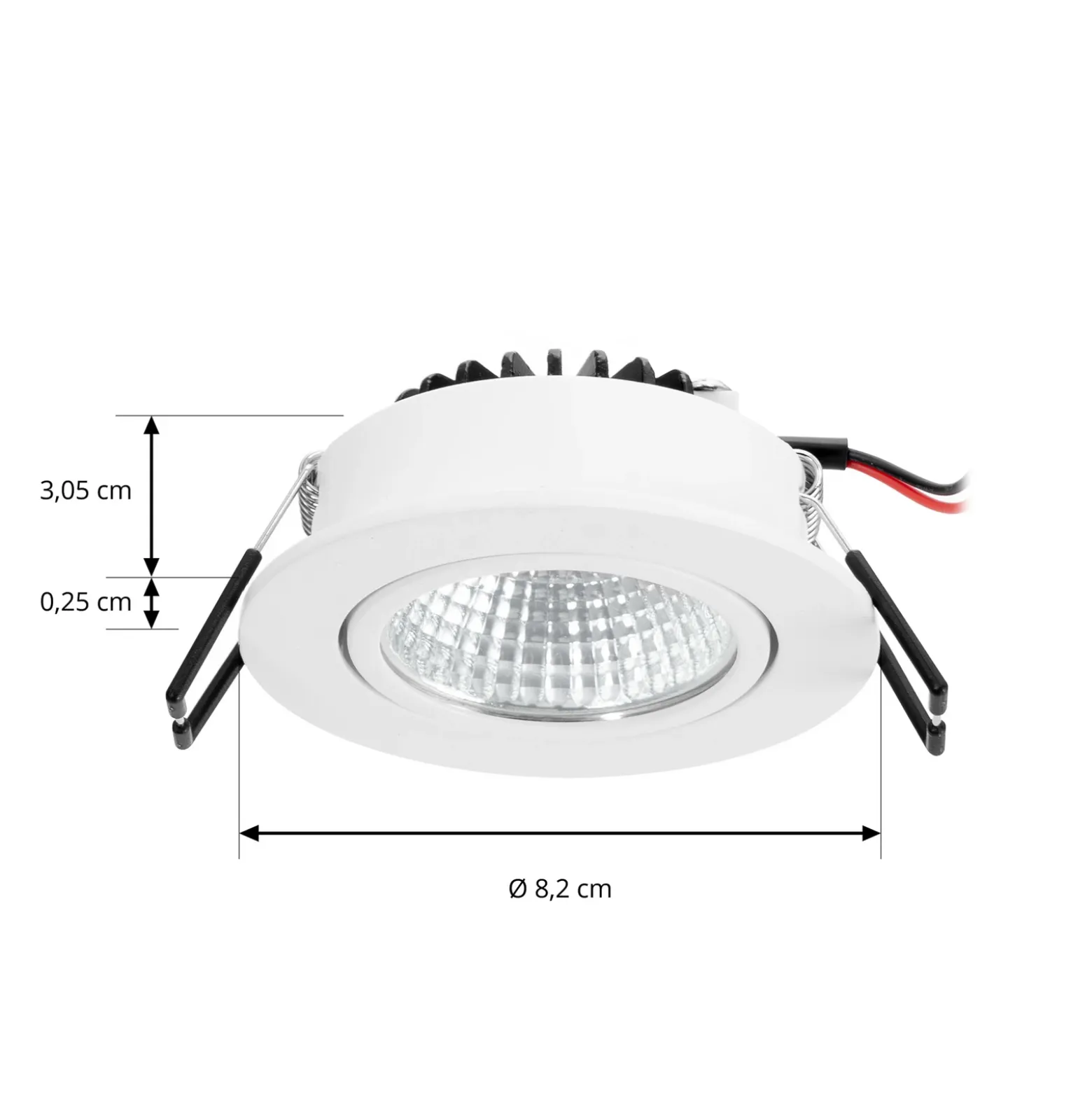 Arcchio LED downlight Zarik, blanco, 2.700K