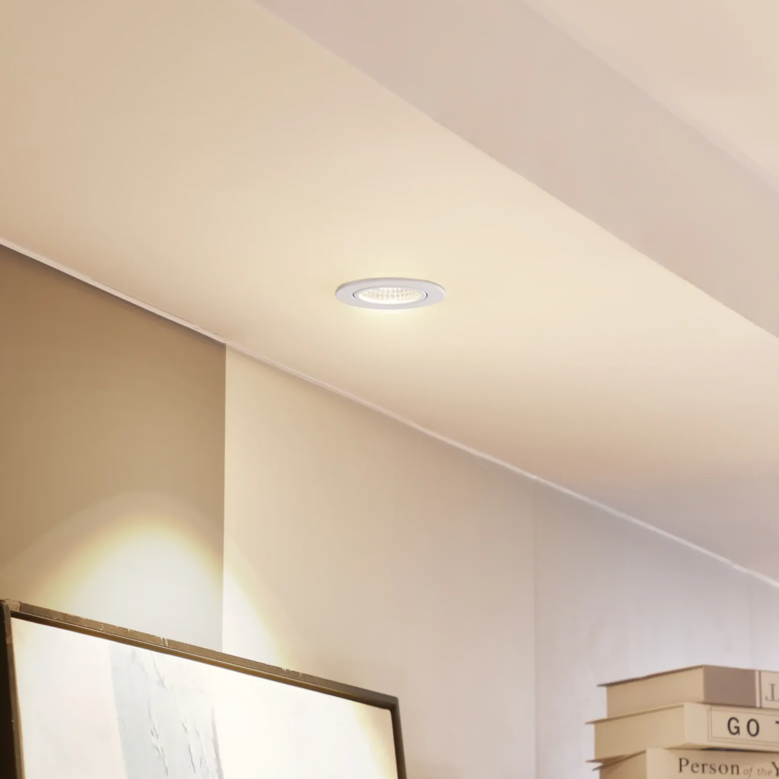 Arcchio LED downlight Zarik, blanco, 2.700K
