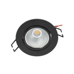 Arcchio LED downlight Zarik, negro, 4.000K