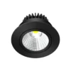 Arcchio LED downlight Zarik negro, 3.000K