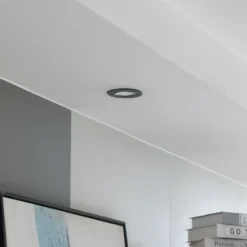 Arcchio LED downlight Zarik negro, 3.000K