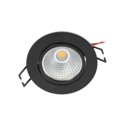 Arcchio LED downlight Zarik negro, 3.000K
