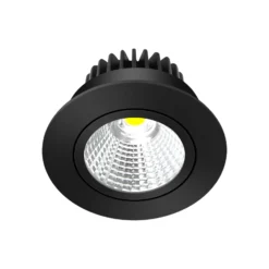 Arcchio LED downlight Zarik, negro, 2.700K