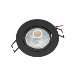 Arcchio LED downlight Zarik, negro, 2.700K