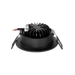 Arcchio LED downlight Zarik, negro, 2.700K