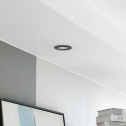 Arcchio LED downlight Zarik, negro, 4.000K