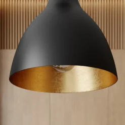 Arcchio Lámpara colgante Cosmina, 1 luz, negro, metal