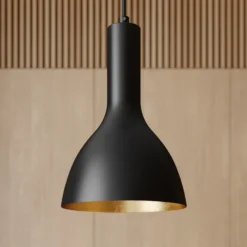 Arcchio Lámpara colgante Cosmina, 1 luz, negro, metal