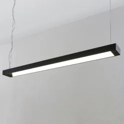 Arcchio lámpara colgante LED Cuna, negro, 122cm, metal
