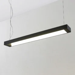 Arcchio lámpara colgante LED Cuna, 92 cm, negro, metal