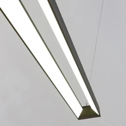 Arcchio lámpara colgante LED Cuna, negro, 162cm, metal