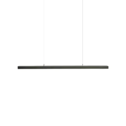 Arcchio lámpara colgante LED de oficina Jolinda, negra, 118cm, arriba/abajo