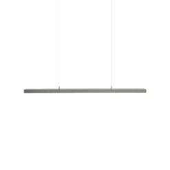 Arcchio lámpara colgante LED de oficina Jolinda, plata, 118cm, arriba/abajo